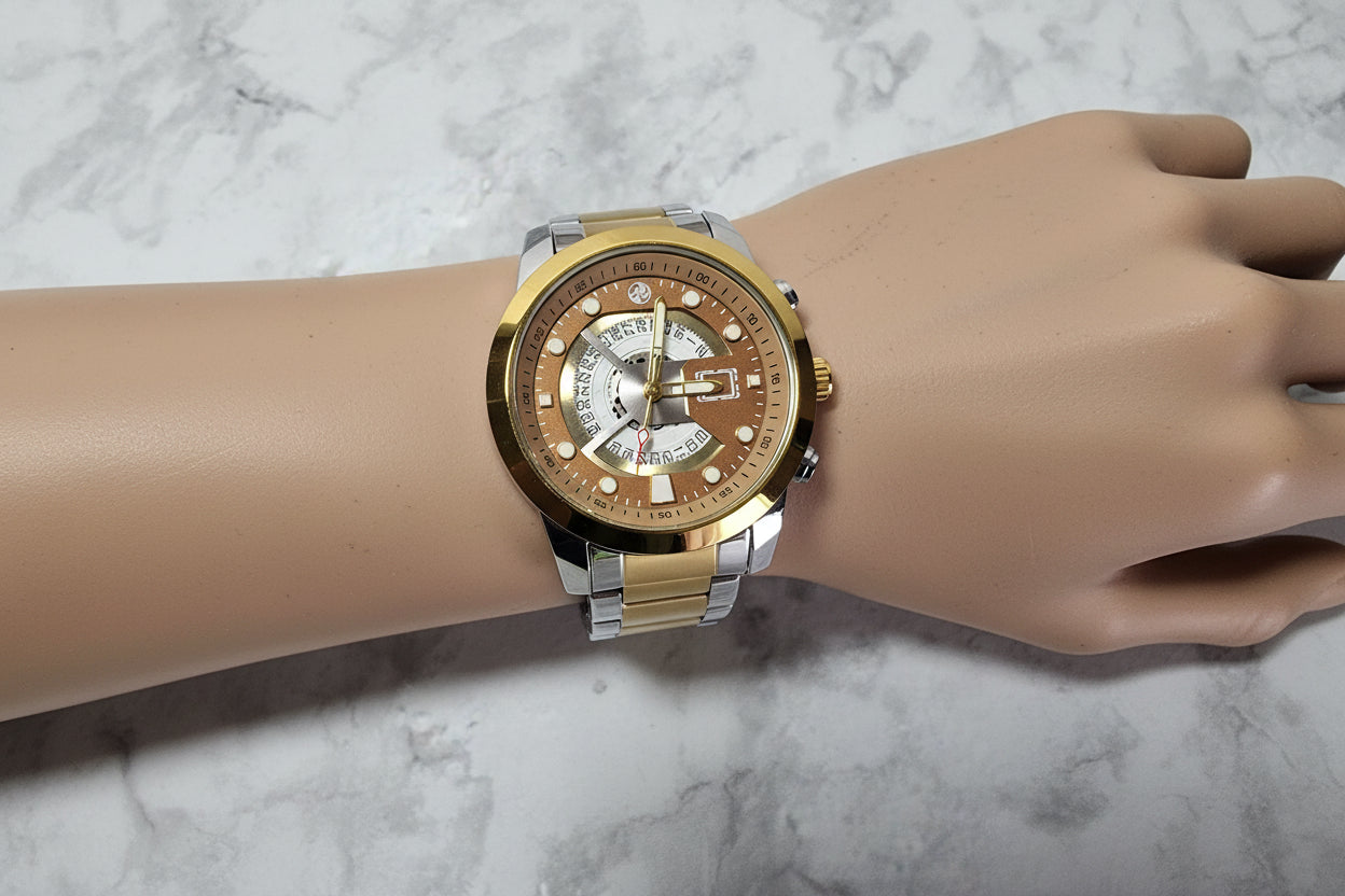 Modern Multi-Function 45mm Stainless Steel Watch